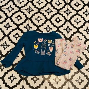 Carter’s toddler girls outfit 3T